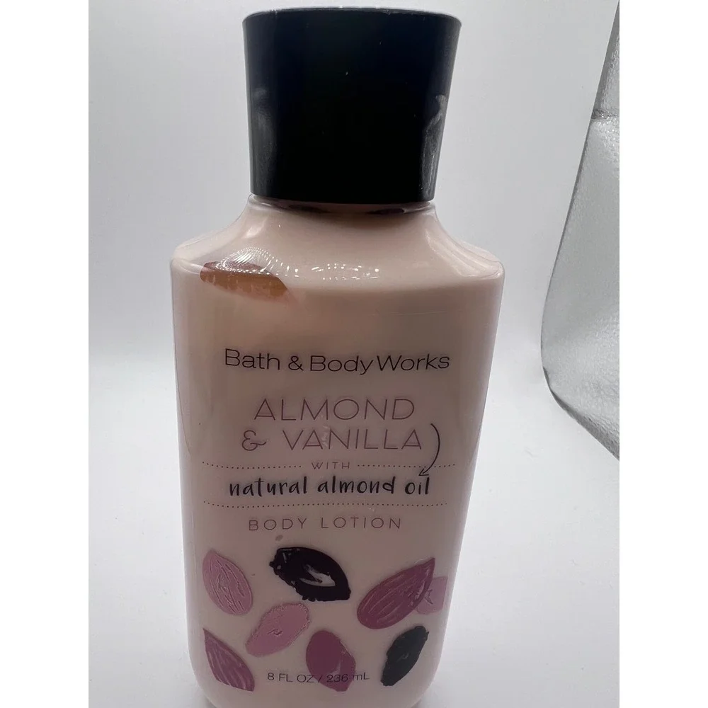 Bath & Body Works Almond &‎ Vanilla Body Lotion 8fl Oz Almond Oil Discontinued